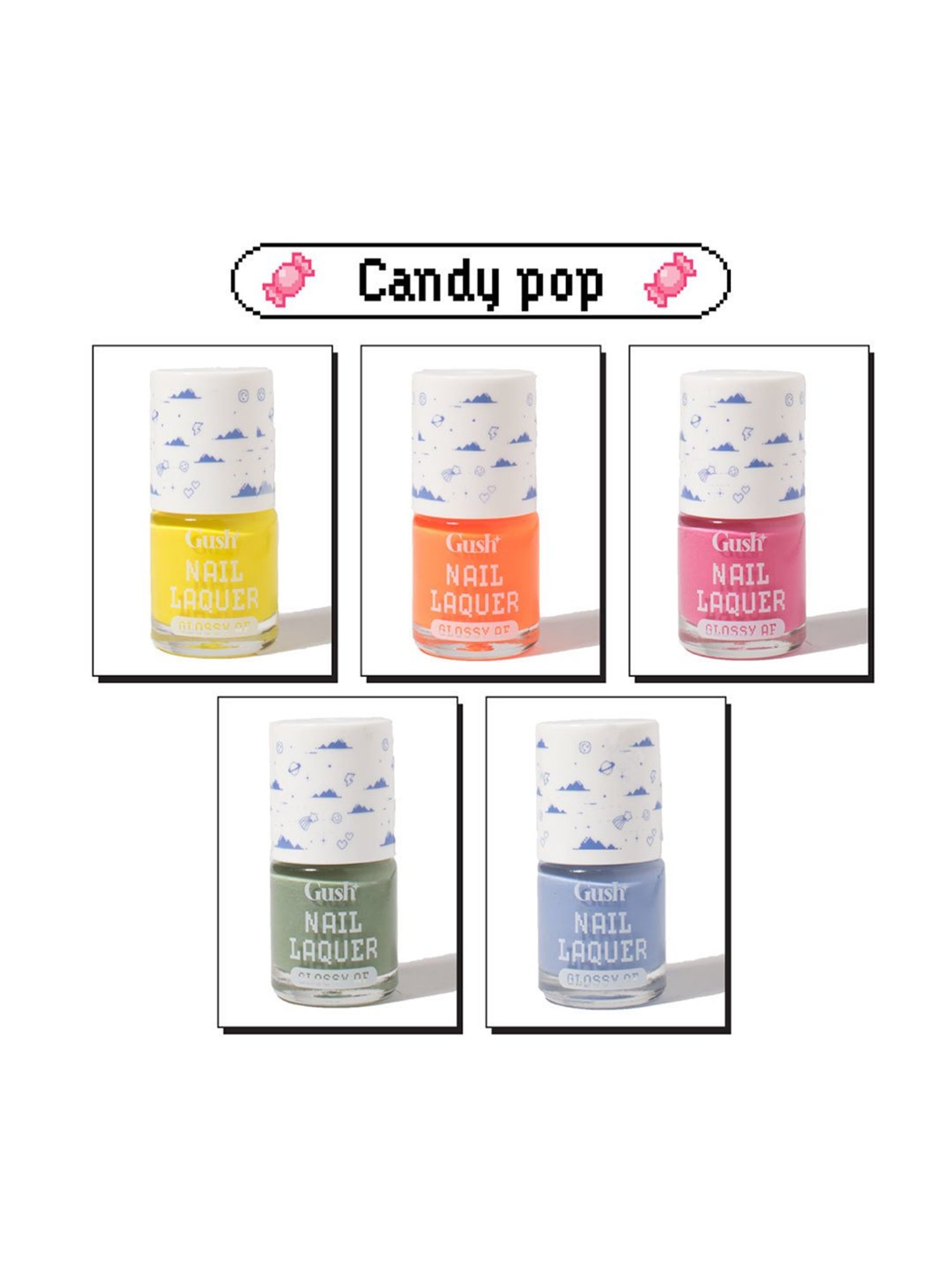 Gush Nail Lacquer Combo Candy Pop - 35 ml