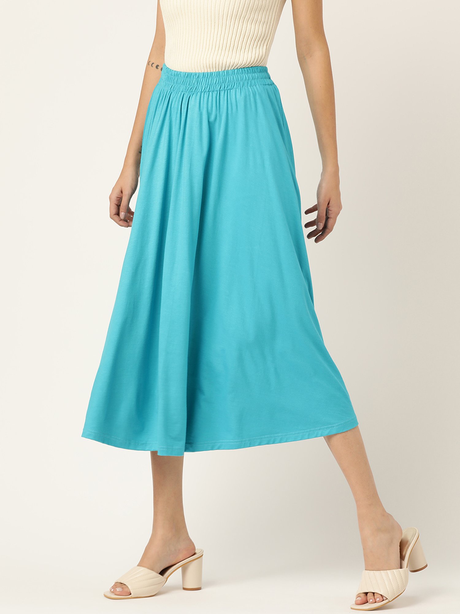 BRINNS Turquoise A-Line Skirt