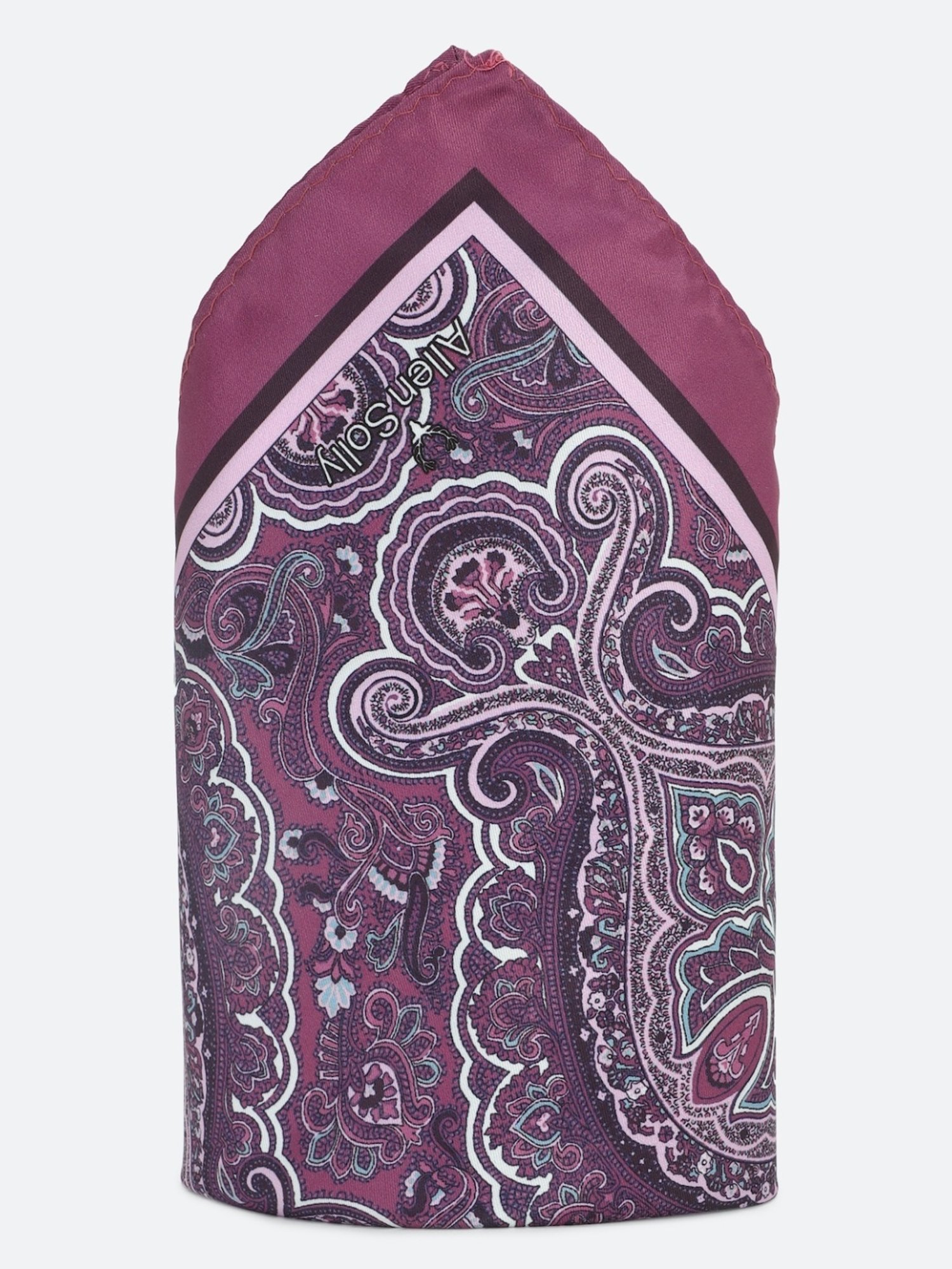 Allen Solly Purple Printed Pocket Square
