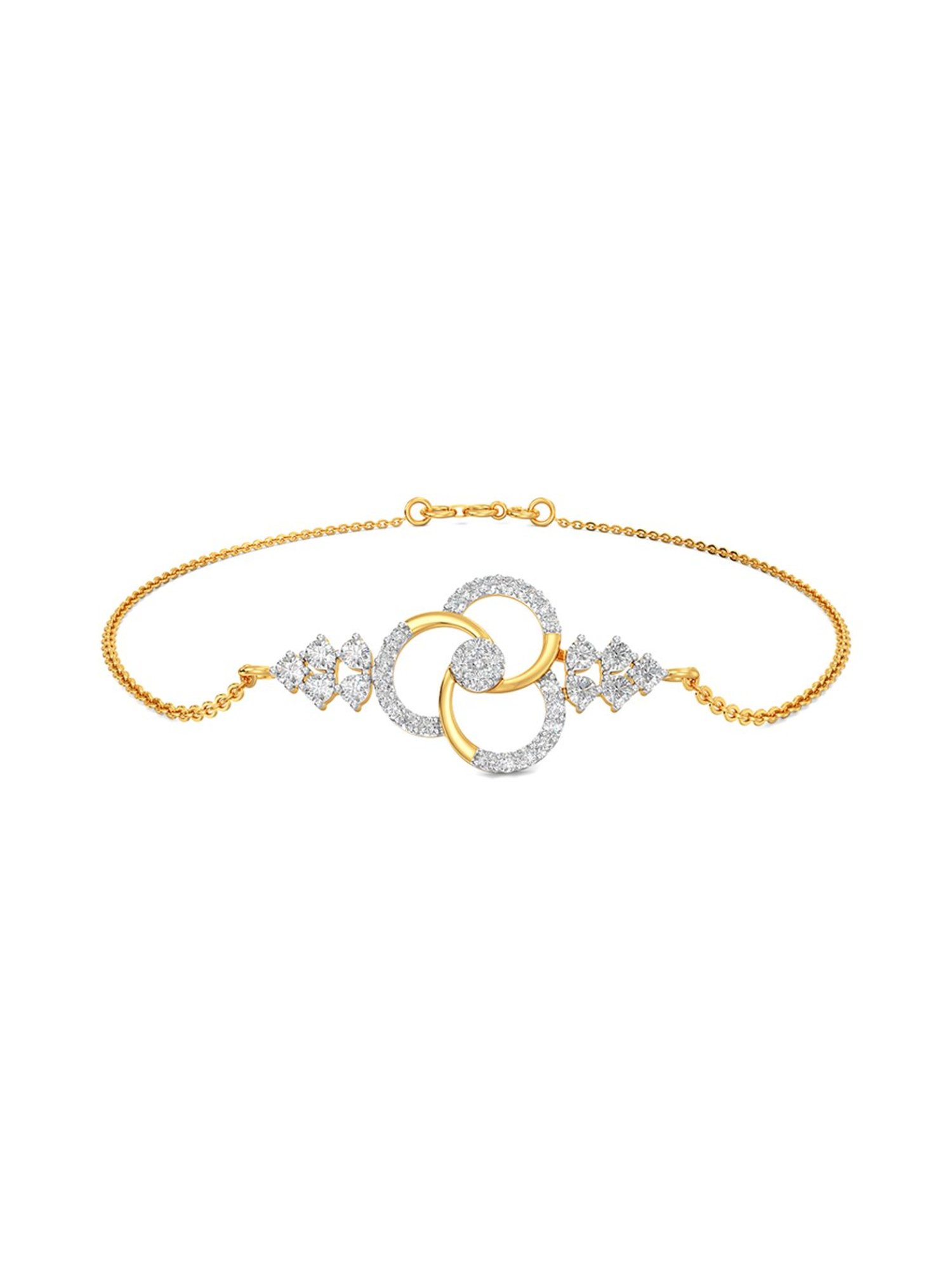 Mia by Tanishq Cupid Charm 14k Gold & Diamond Bracelet for Women