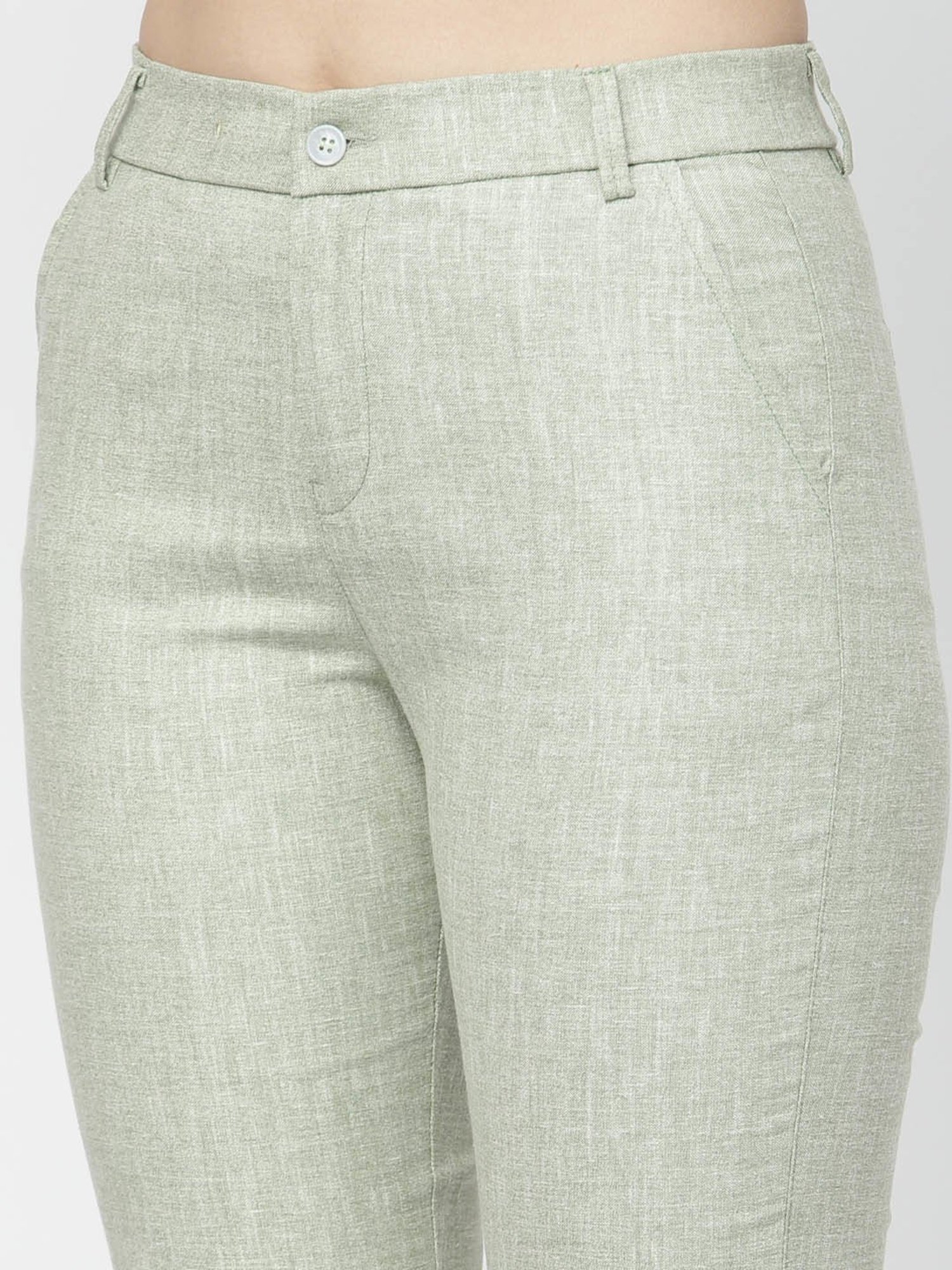 Westwood Olive Relaxed Fit Mid Rise Trousers