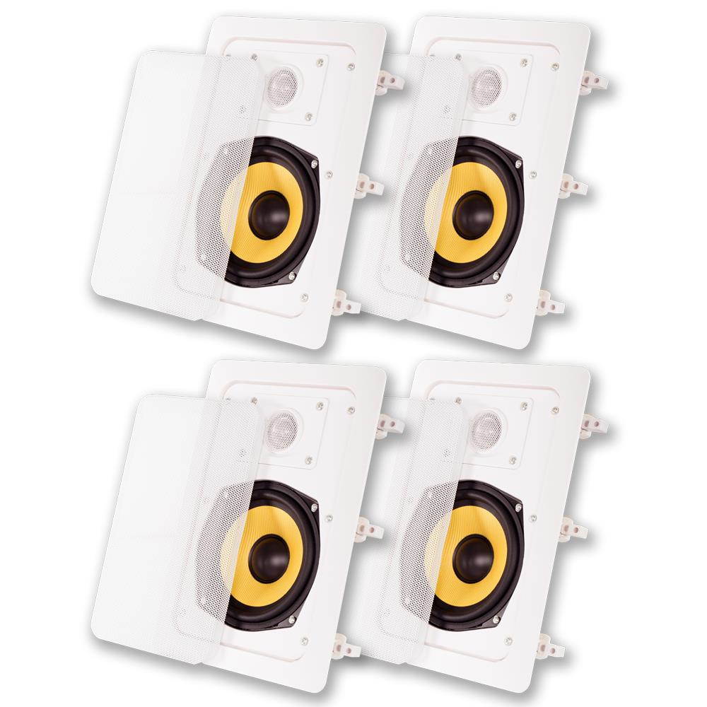 Acoustic Audio HD-525 In Wall Speakers Home Theater Surround Sound 2 Pair Pack