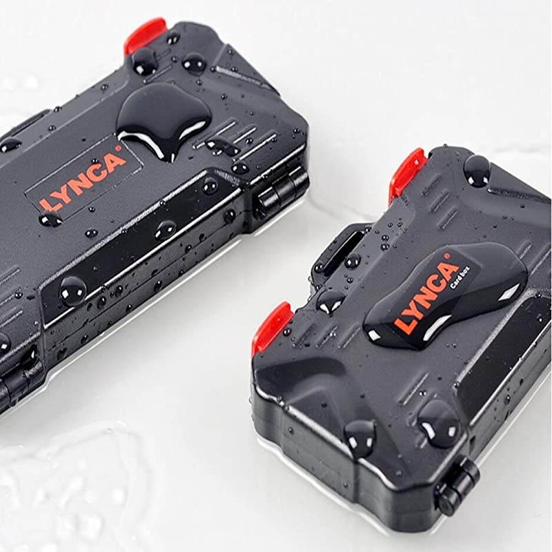 LYNCA Memory Card Case Holder Box SDCFMSDXQDTFSDHC SDXC Micro SD Card Storage Box Camera Cartridge Waterproof and Antidust Box For 3 SD 2 CF 2 TF 2 XQD For 9 Slots