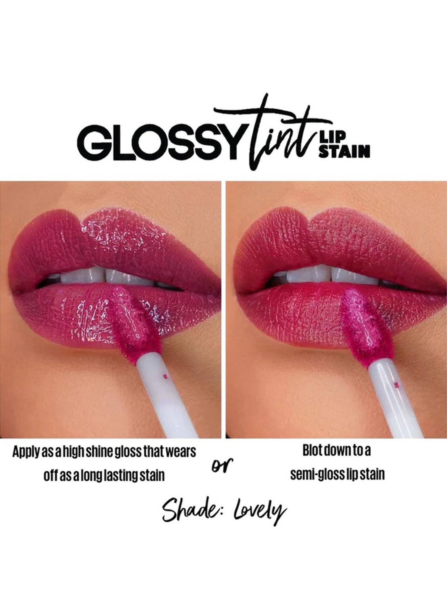 L.A.Girl Glossy Tint Lip Stain Lovely - 2.9 gm