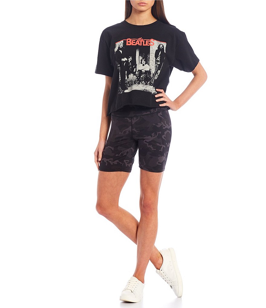 Fornia High Rise Camo Biker Shorts