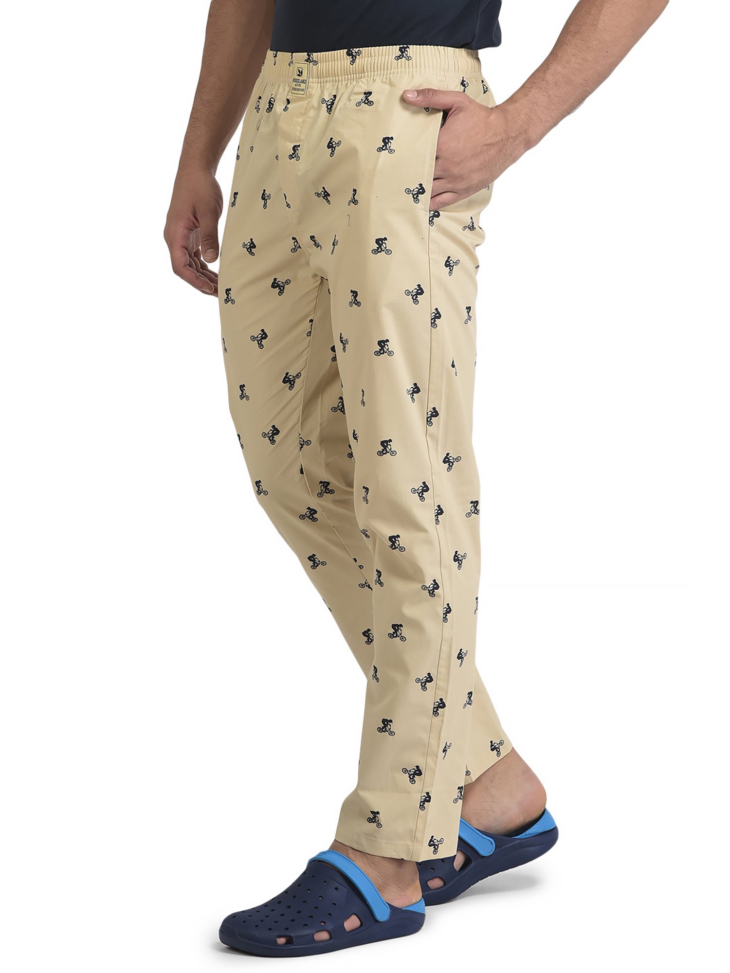 Woodland Beige Printed Pyjamas