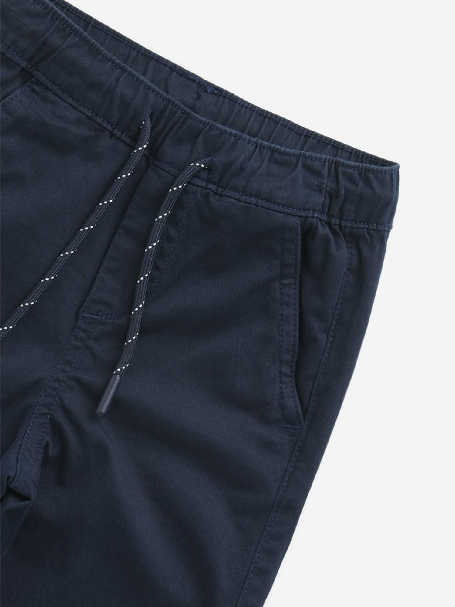 Y&F Kids by Westside Off-White Mid-Rise Cotton Blend Track Pants