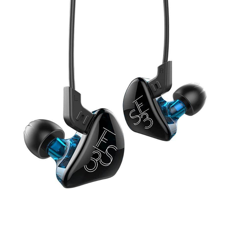 KZ ES3 Dynamic Hybrid Dual Driver In Ear Headphones (Blue without Mic)