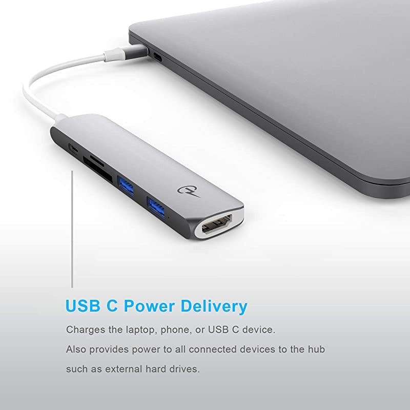 USB C Hub for MacBook Pro 16 15 13 2020 2019 2018 MacBook Air 2020 2019 2018 USB C Power HDMI 4K 2 USB 30 microSD SD Card Readers
