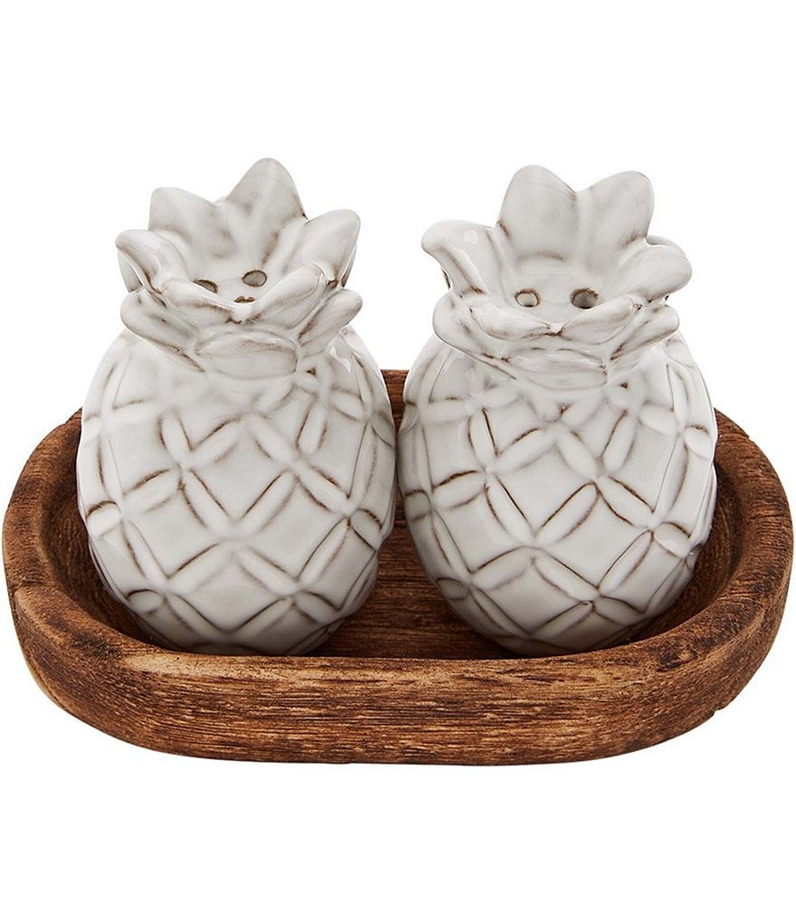 Mud Pie Pineapple Salt & Pepper Shaker Set