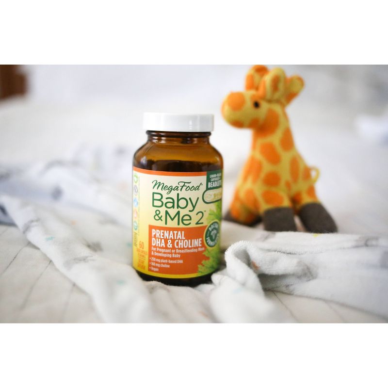 MegaFood Baby and Me Prenatal DHA & Choline Capsules - 60ct