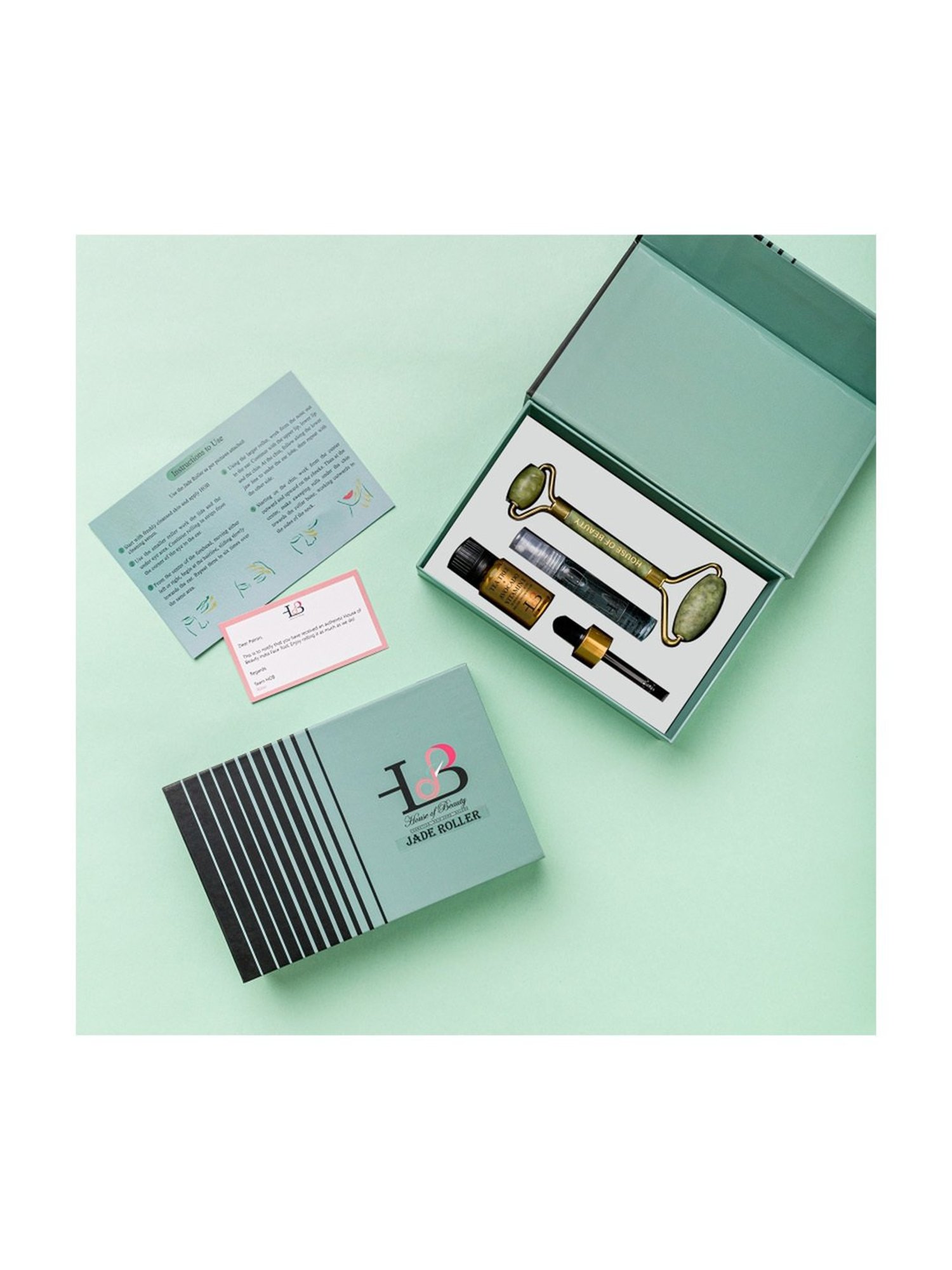 House of Beauty Jade Roller Kit
