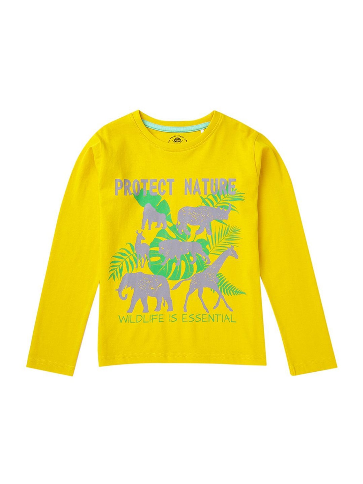 Cub McPaws Kids Multicolor Cotton Printed Full Sleeves T-Shirt (Pack of 3)