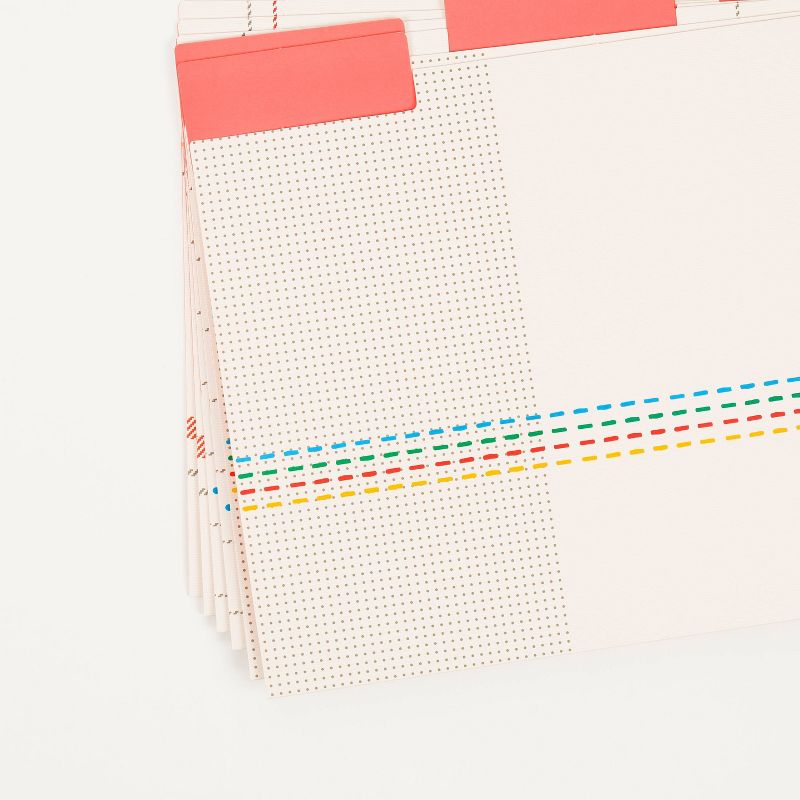 U Brands 6ct Knit Stitch File Folders
