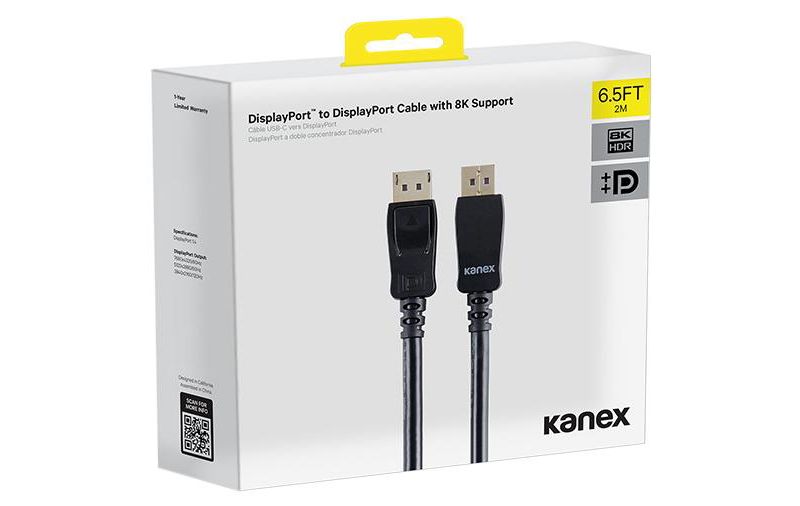 Kanex DisplayPort to DisplayPort Cable with 8K Support, 2M