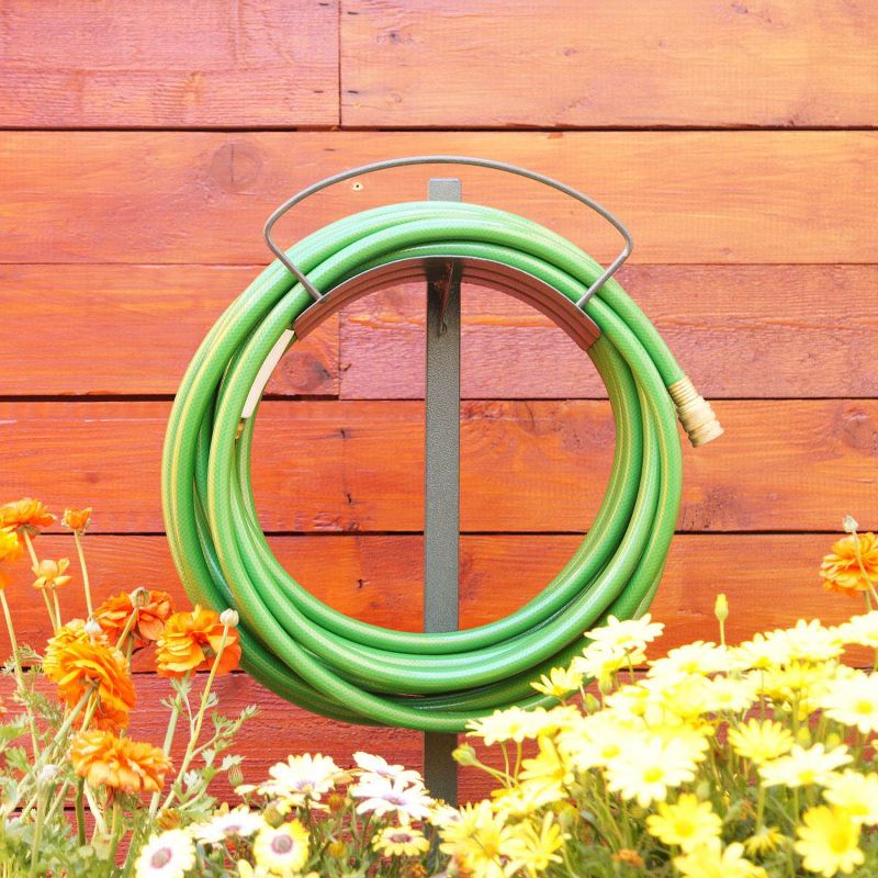 Yard Butler Heavy Duty Steel Free Standing Outdoor Garden Hose Hanger Holder