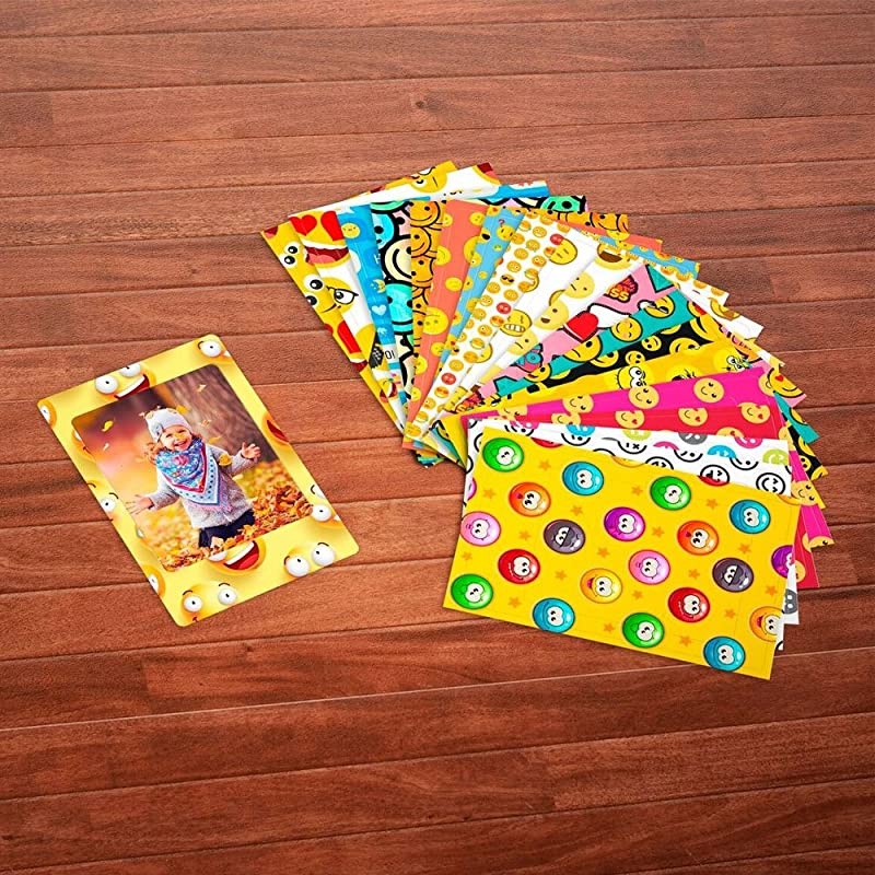 instax Mini Instant Film 20 Exposures + 20 Sticker Frames for Fuji Instax Prints Emoji