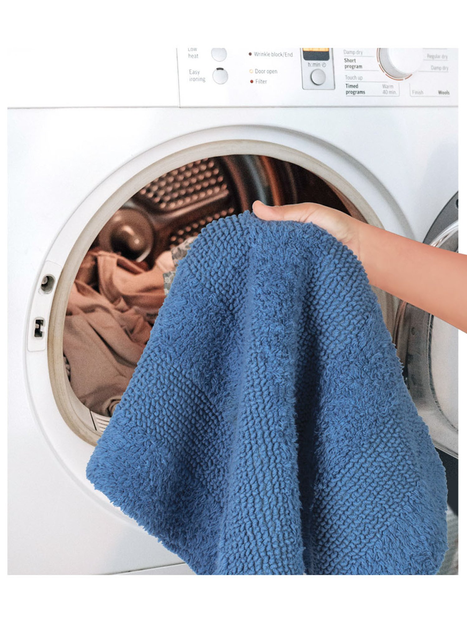 Freelance Blue Cotton Set of 1 Bath Mats and Rugs