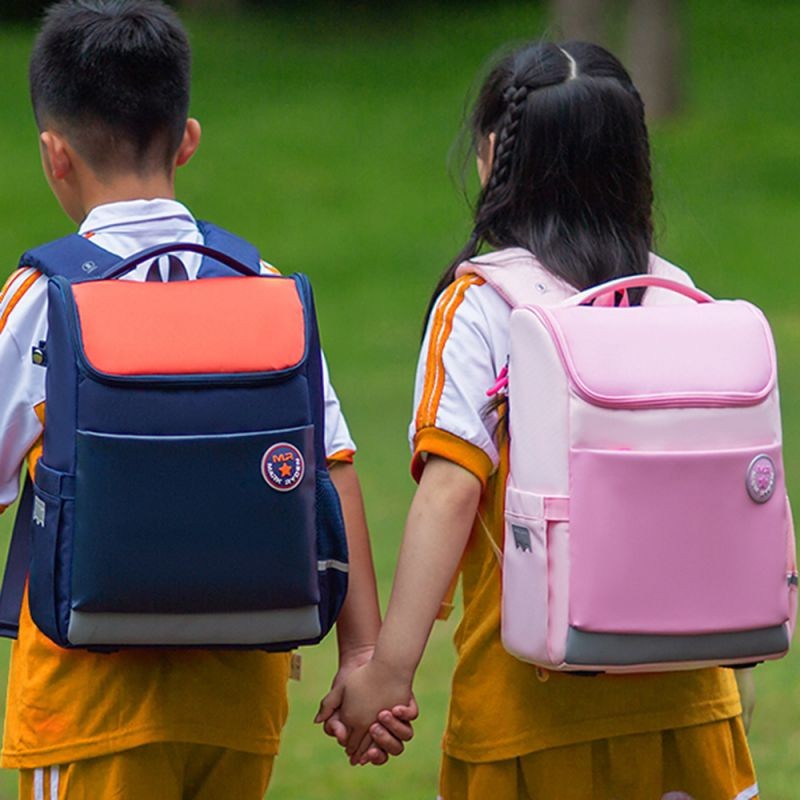 MARK RYDEN New Style 1-3-6 Grades Students Ease Spine Burden Hollow Cushioning Back Pad Backpack