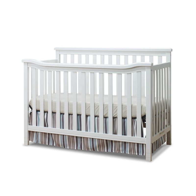 Sorelle Berkley Flat Top Standard Full Sized Crib White
