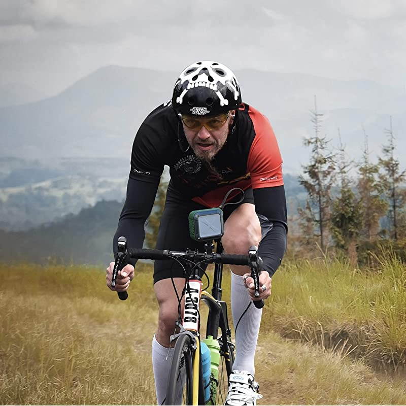 Bluetooth Speakers Portable Wireless Shower Speaker Waterproof IPX6 Shockproof Loud Bass Volume with Small Durable Design Perfect for Bathroom Travel Car Home by  SoundFit Black