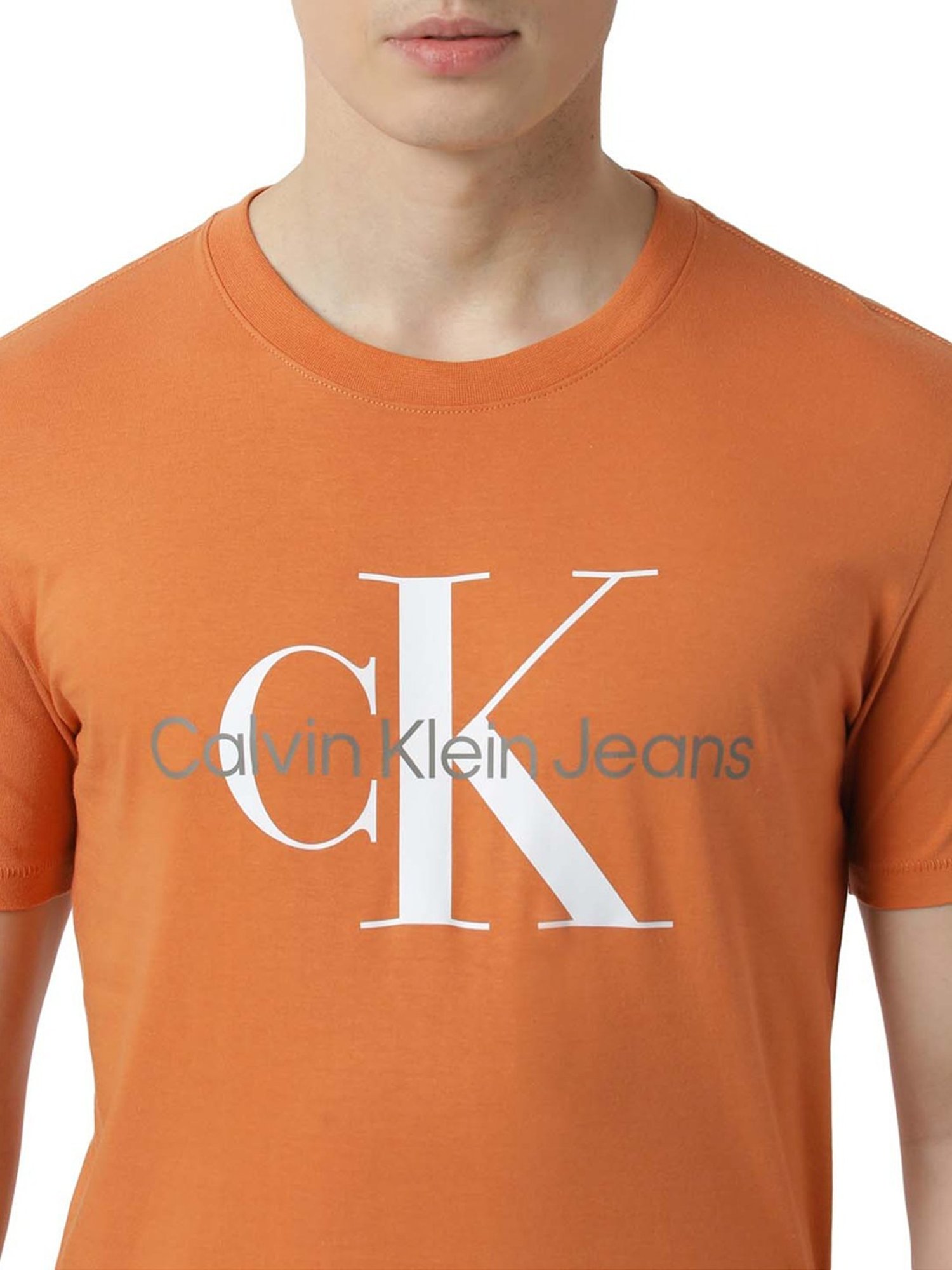 Calvin Klein Jeans Clay & White Logo Slim Fit T-Shirt