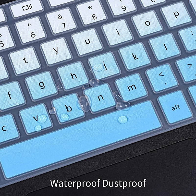 Cover Compatible with Dell 11.6" Chromebook 3100/ Dell Chromebook 11 C3181 3100 3120 3180 3181 3189 5190 P22T 11.6 inch/Dell Chromebook 13 3380 13.3", Dell Chromebook Skin, Ombre Blue