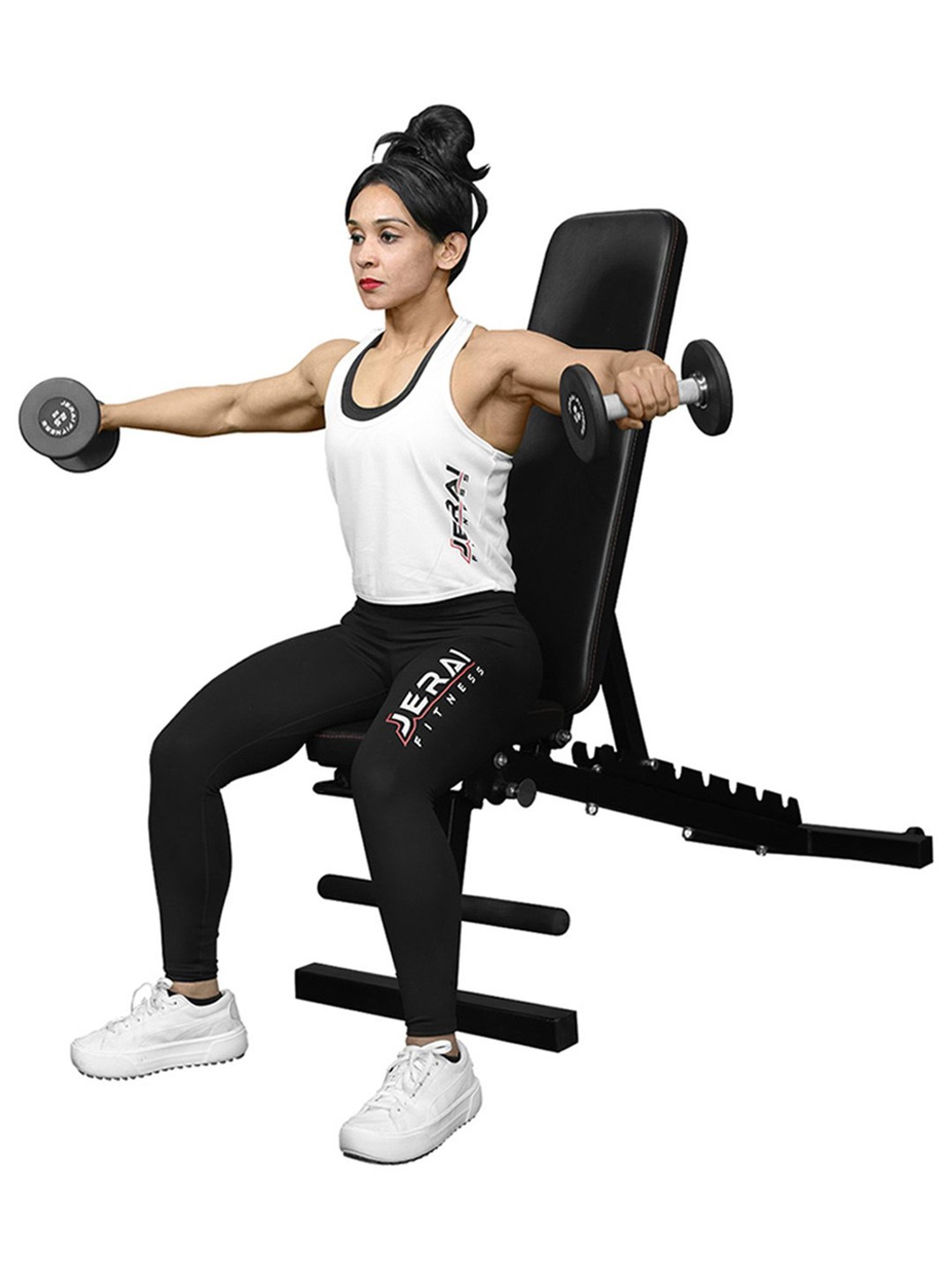 Jerai Fitness JHBR-108 Foldable Super Bench (Black)