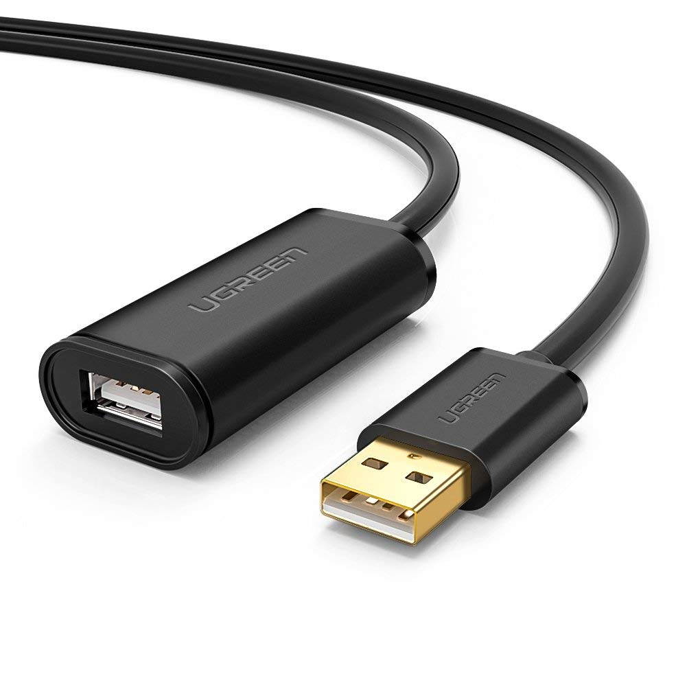 ESTONE USB 2.0 A Male to A Female Active Extension / Repeater Cable use with PlayStation, Xbox, Kinenct, Oculus VR, USB Flash Drive, Card Reader, Hard Drive, Keyboard, Printer, Camera and More 5M/15FT