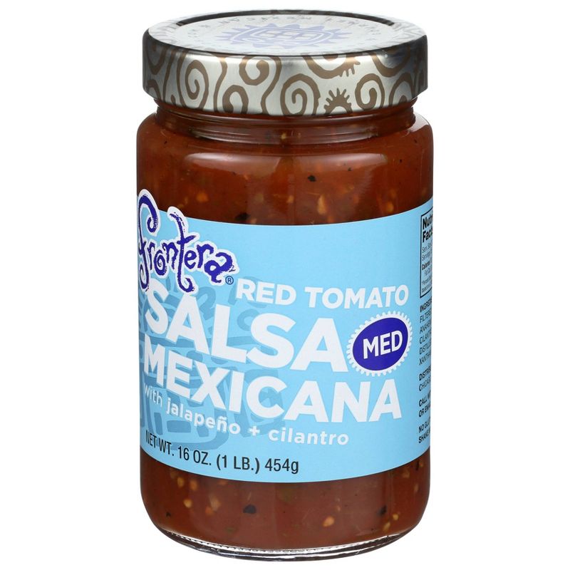 Frontera All Natural Medium Fire-Roasted Tomato & Jalapeno Salsa 16oz