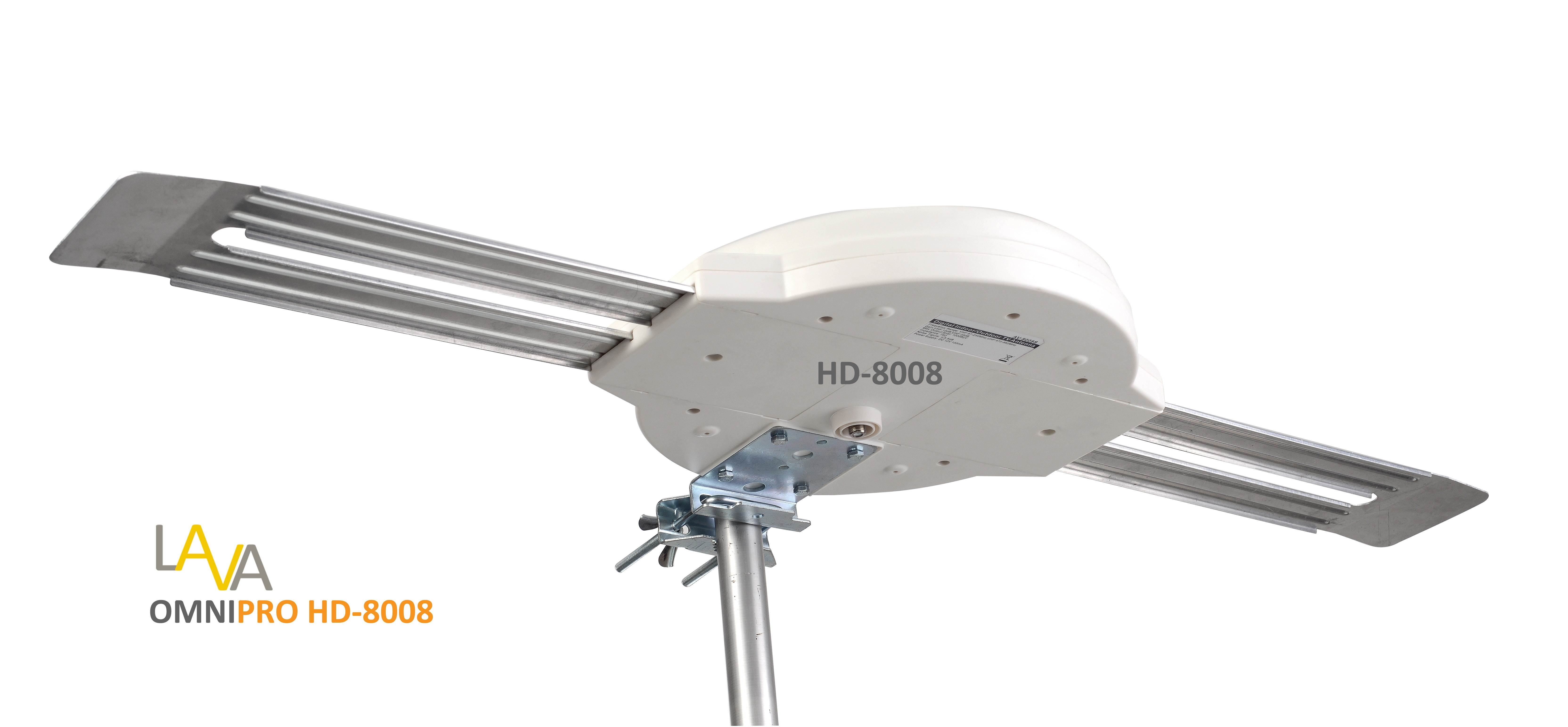 LAVA HD-8008 Amplified Indoor/Outdoor OmniPro Antenna Digital HDTV UHF/VHF/FM
