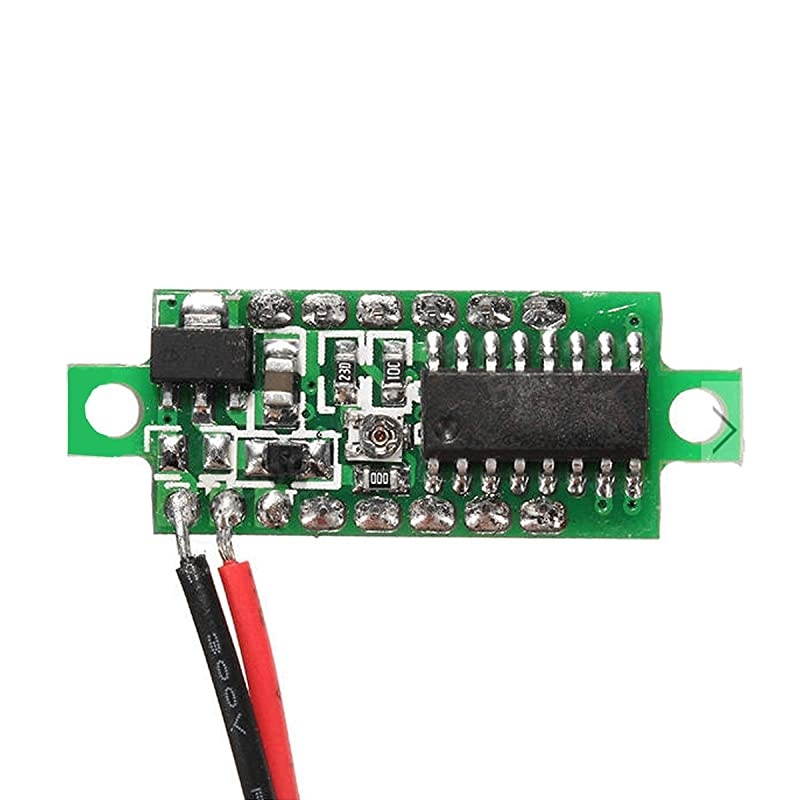 Mini DC Digital Voltmeter 028 Inch TwoWire 25V30V Mini LED Digital DC Voltmeter Display Voltage Tester Meter Red Color