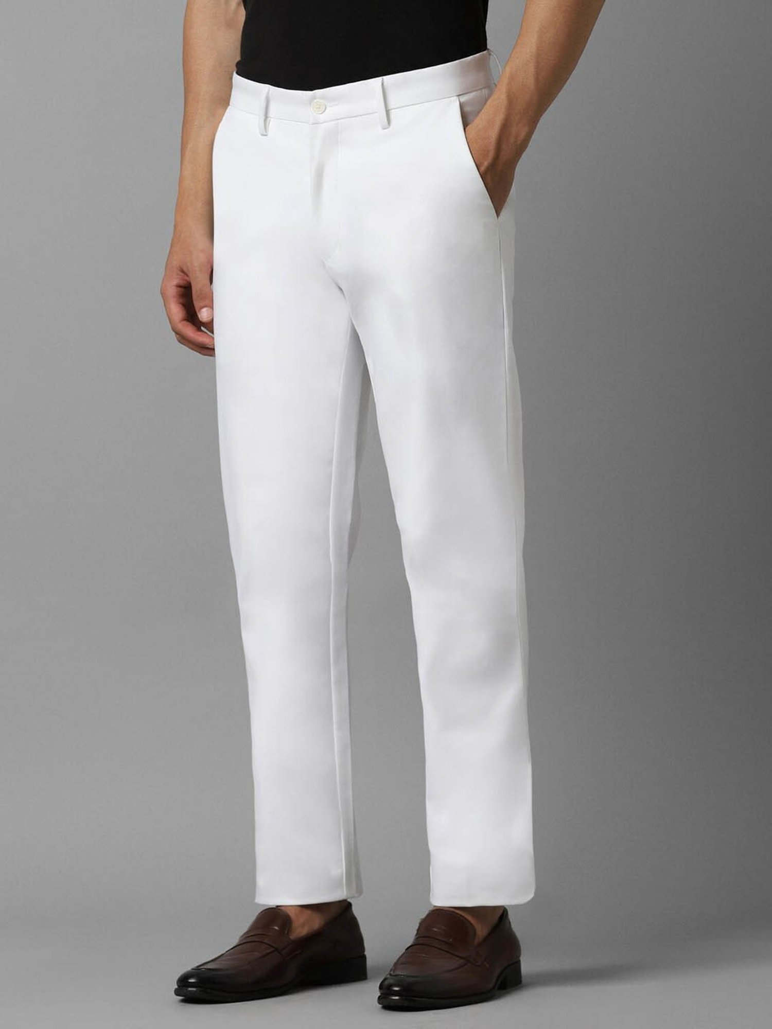 WES Casuals by Westside Olive Relaxed-Fit Mid-Rise Cotton Blend Joggers