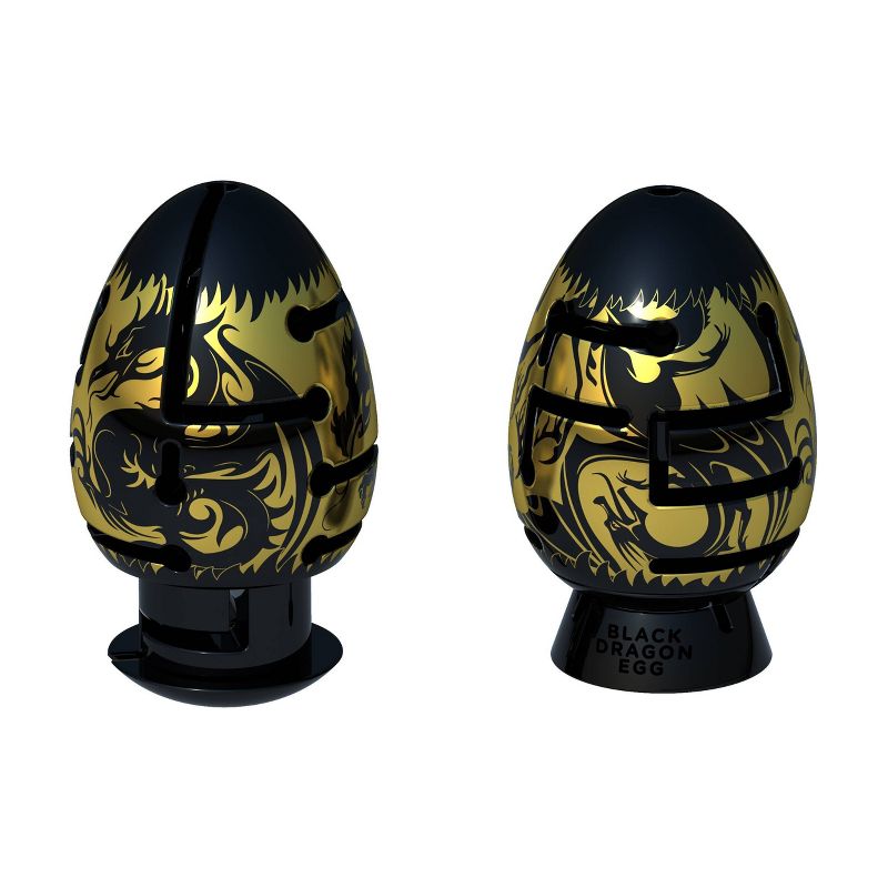 Smart Egg 2-Layer Labyrinth Puzzle - Black Dragon: Maddening Brainteaser