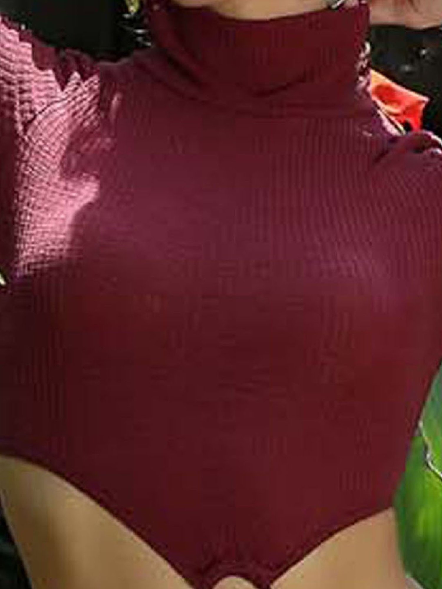 PRIZO Maroon Maxi Jumpsuit