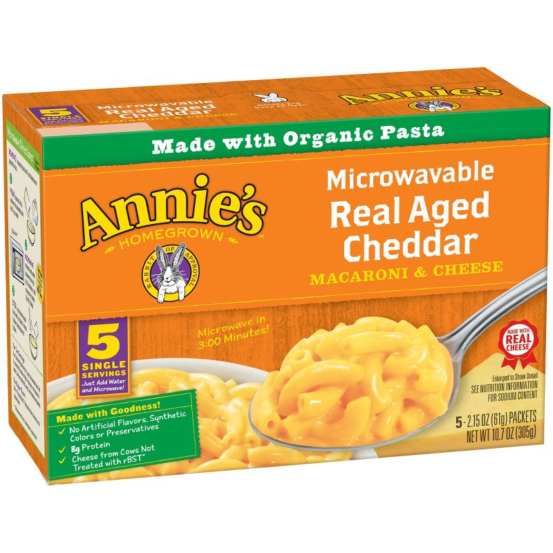 Annie's Homegrown Microwavable Macaroni & Cheese 5 ct