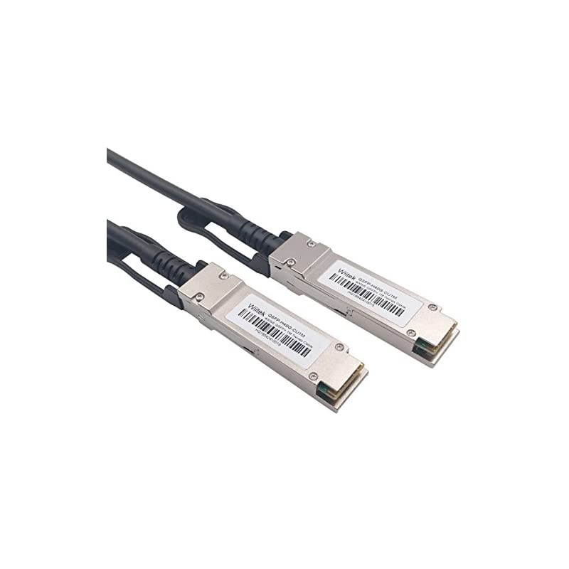 1M QSFP+ DAC Cable,  40GbE QSFP+ Passive Networking Cable,30AWG Black, for Cisco QSFP-H40G-CU1M, Dell, Ubiquiti, D-Link, Juniper, Huawei, Mellanox, Mikrotik, SuperMicro