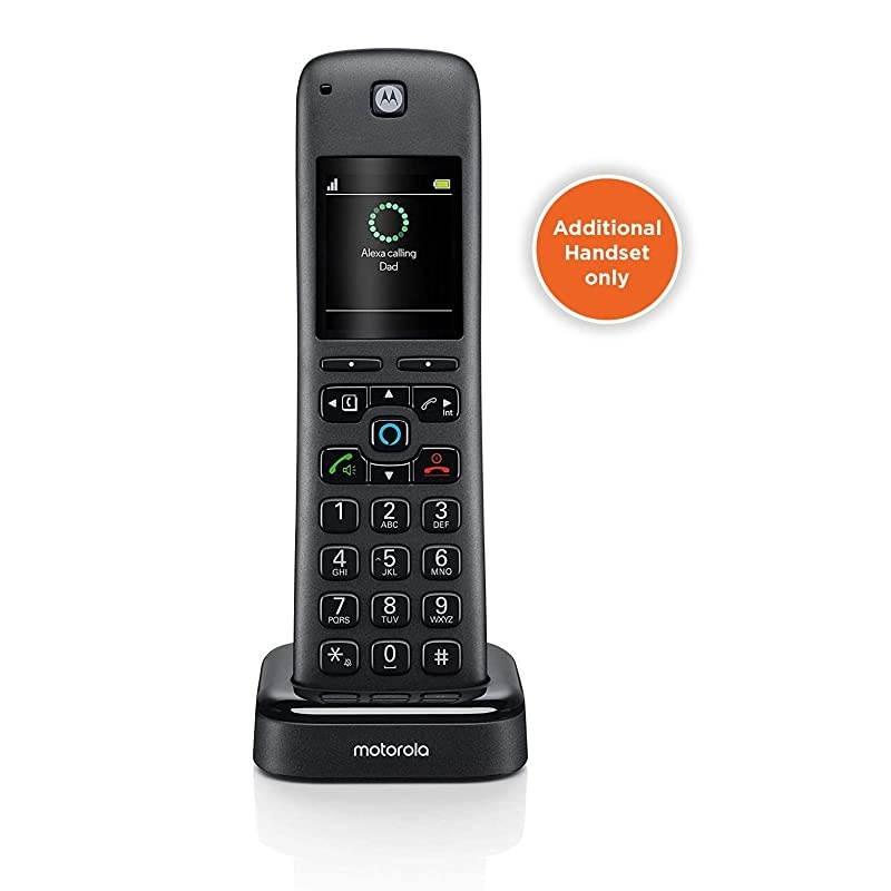 AX DECT 60 Accessory Cordless Handset for  AX Series of Smart Cordless Phone and Answering Machines with Alexa Builtin