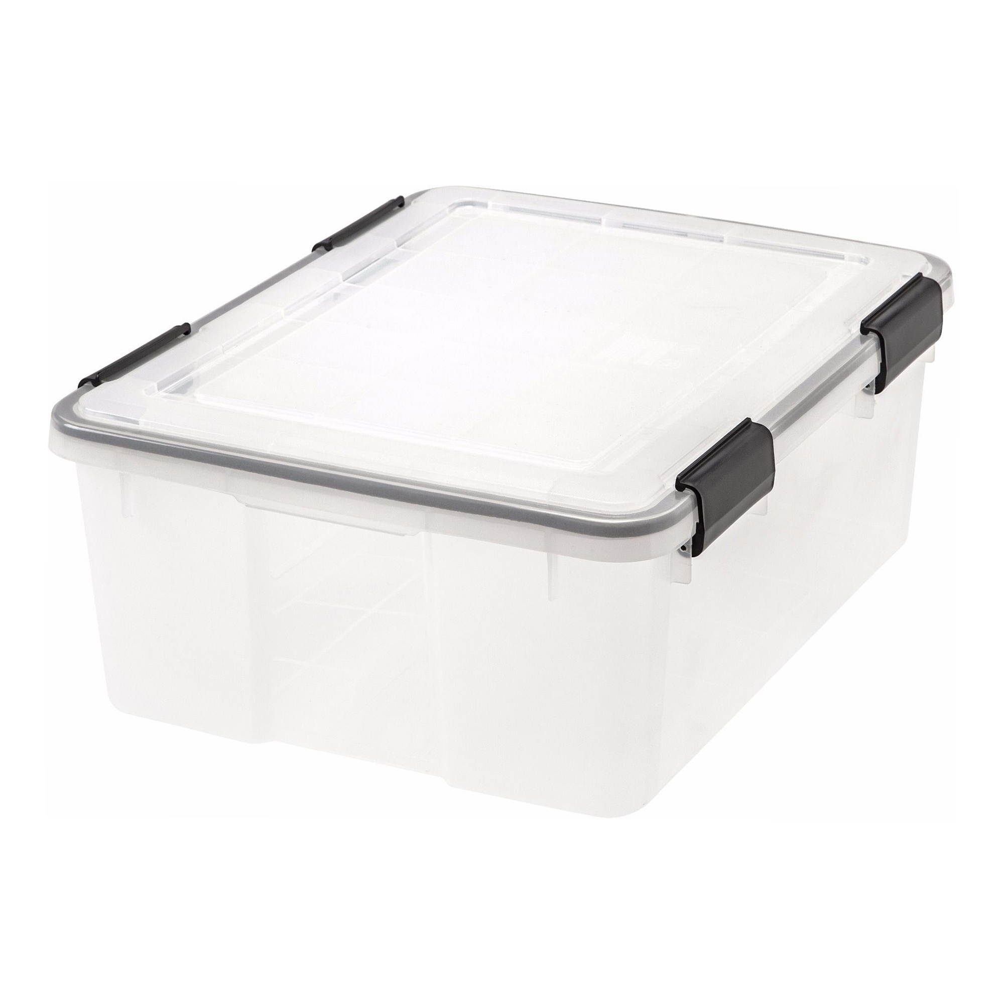 IRIS WEATHERTIGHT&reg; Storage Box, 30 Quart, Clear