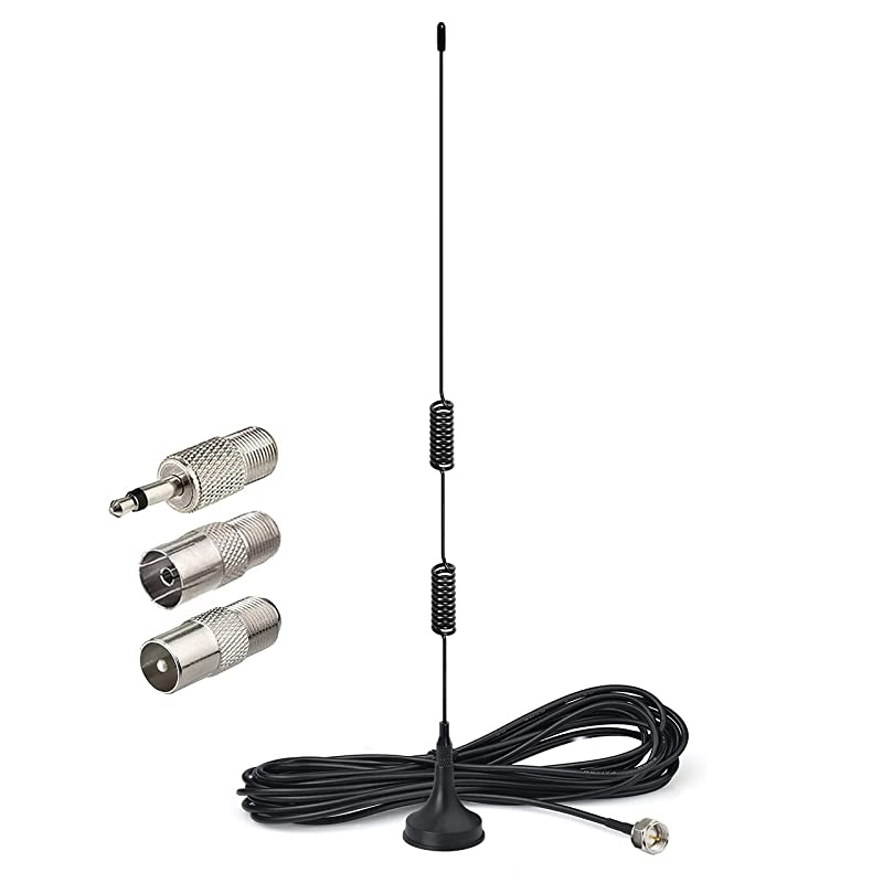 FM Antenna Magnetic Base FM Radio Antenna for Pioneer Onkyo Yamaha Marantz Sherwood Indoor Digital HD Radio FM Radio Bluetooth Home Stereo Receiver AV Audio Vedio Home Theater Receiver Tuner