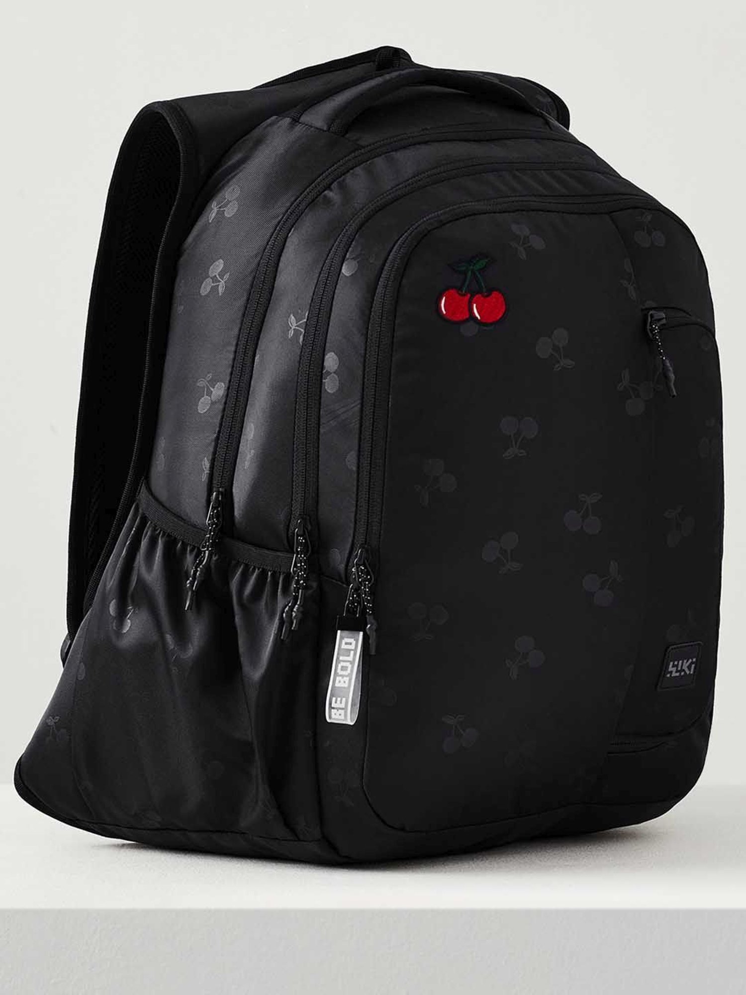 Wiki Back to School 4 Black Polyester Printed Backpack - 34 Ltrs