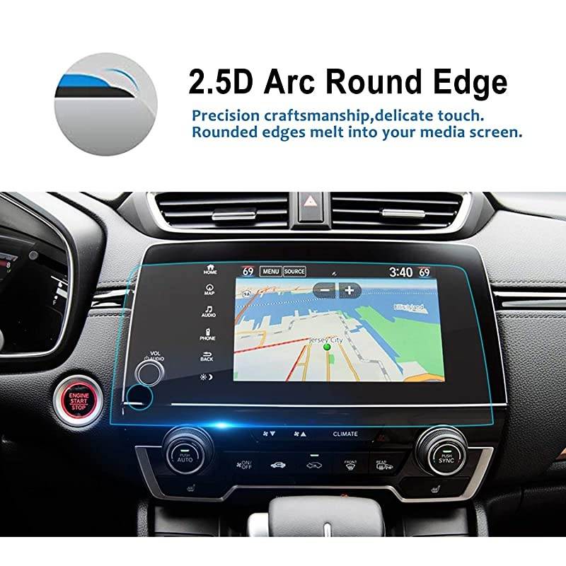 Fit for 2017 2018 2019 2020 2021 CRV EX EXL Touring 7Inch Car Navigation Screen Protector Clear Tempered Glass Infotainment Display InDash Center Touch Stereo Screen Protector