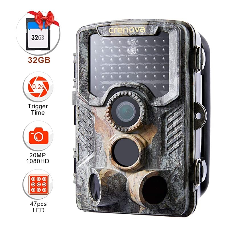 20MP Wildlife Trail Camera with 32GB Card Included Game Camera