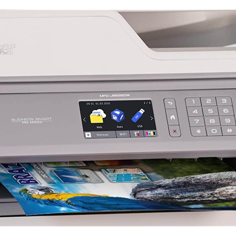 MFC-J6535DW All-in-One Color Inkjet Printer, Wireless Connectivity, Automatic Duplex Printing,  Dash Replenishment Ready