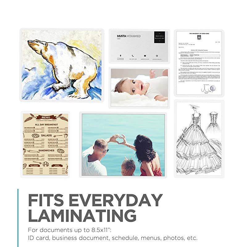Thermal Laminating Pouches 100-Pack, 8.9" x 11.4", 3 mils, Letter Size