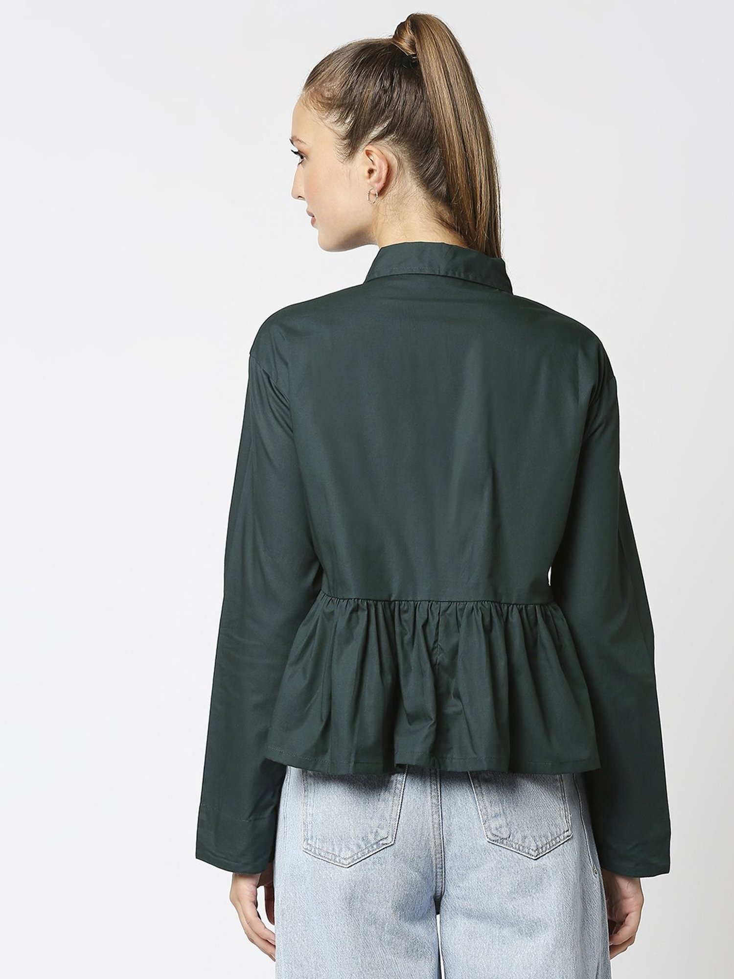 Remanika Green Pure Cotton Shirt