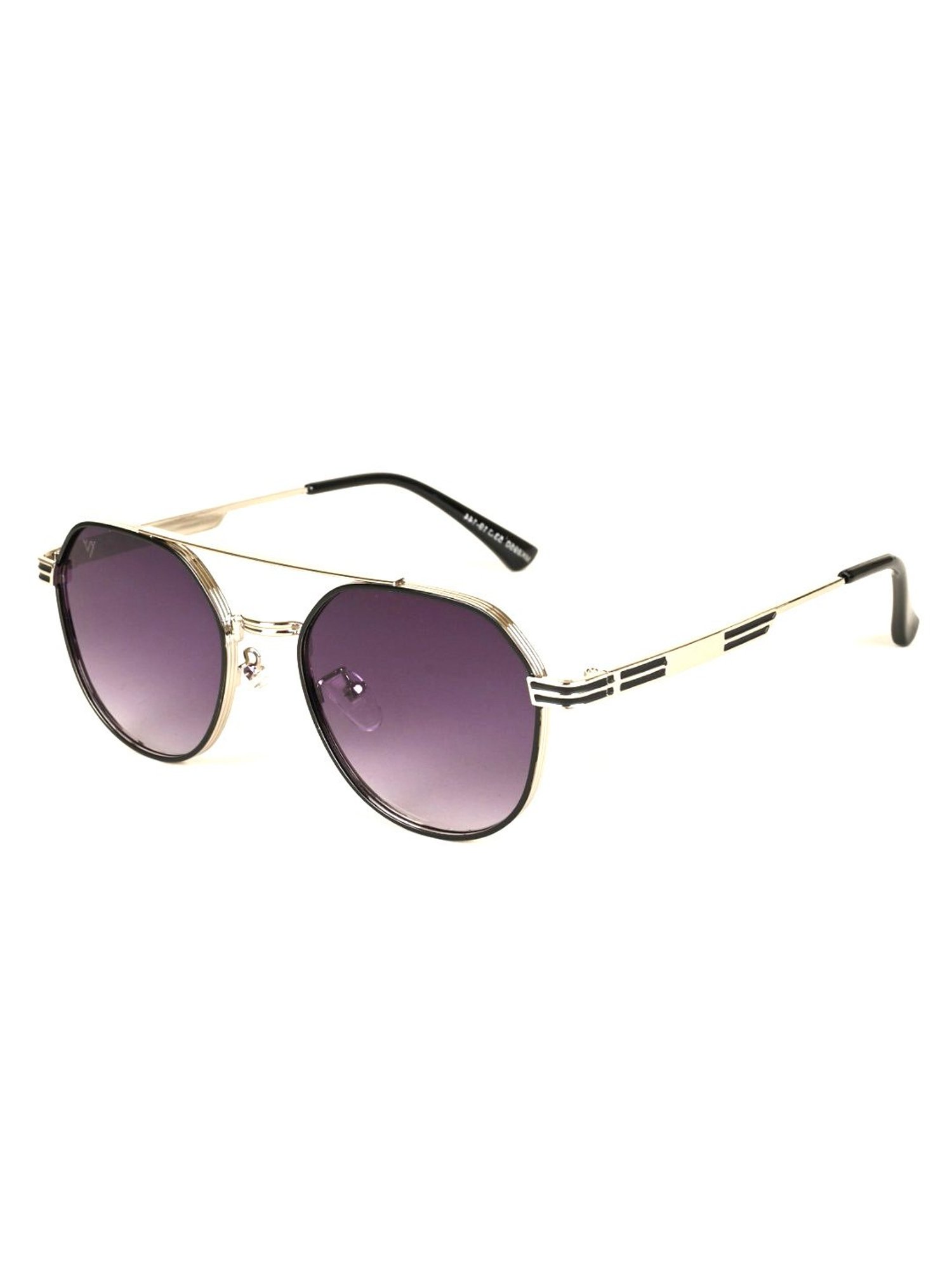 Voyage Purple Round UV Protection Unisex Sunglasses
