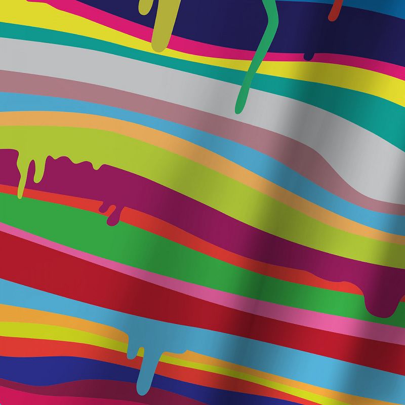 Americanflat The Melting by Joe Van Wetering Blackout Rod Pocket Single Curtain Panel 50x84