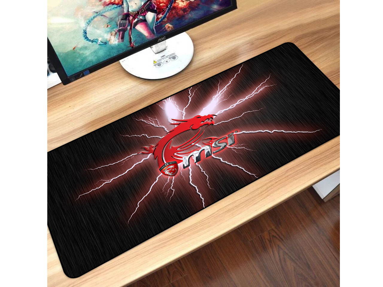 Sovawin 80*30mm Gaming Mouse Pad Large XL Dragon Logo Computer Mousepad XXL Rubber Desk Mat for Laptop for LOL Dota 2 Gaming Mouse Pad 03