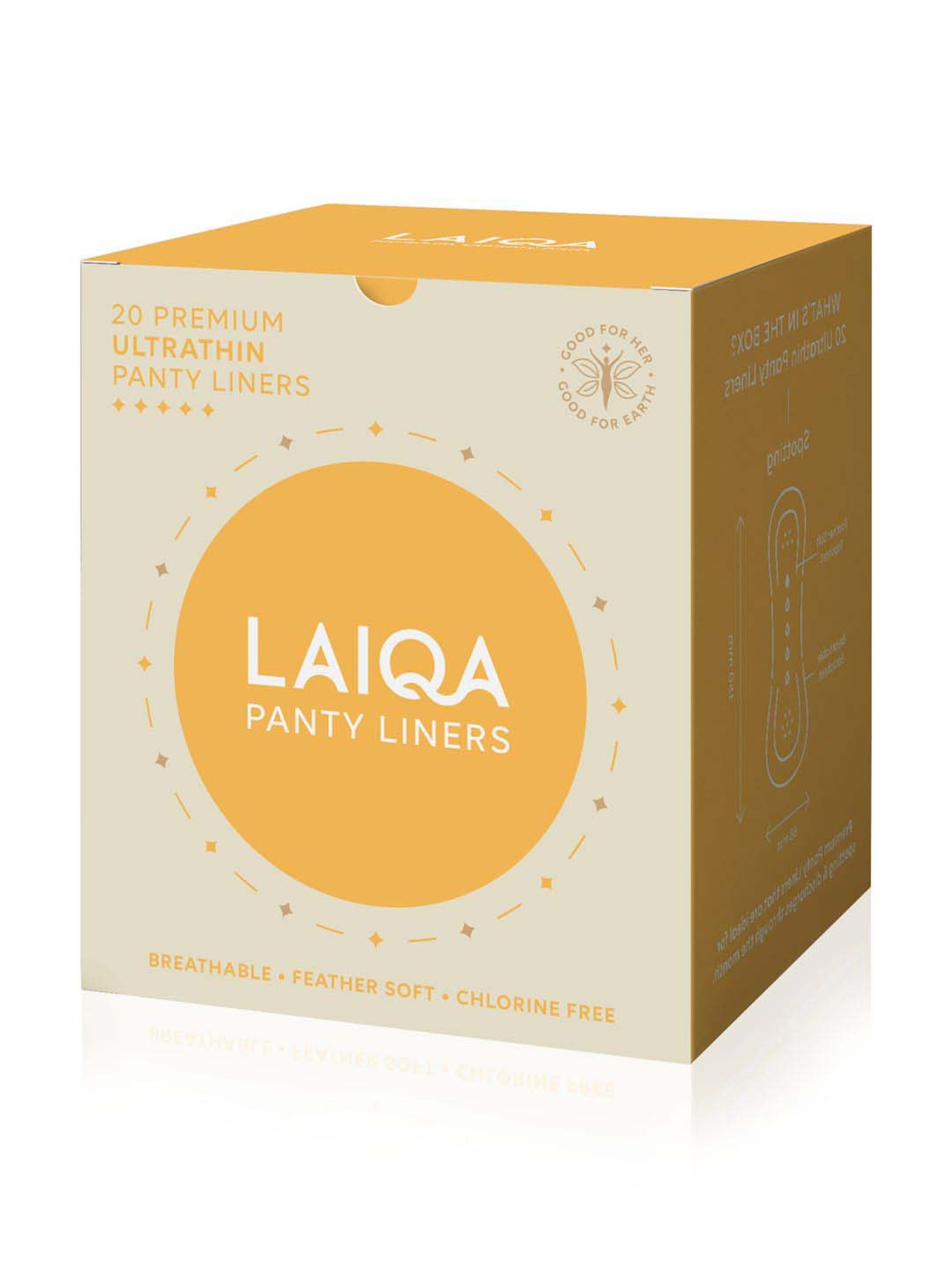 LAIQA Panty Liners (Pack of 3) XS - 60 Panty Liners